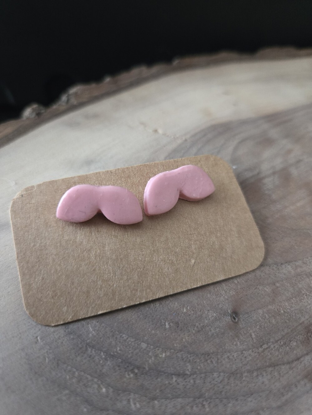 086 New Handmade Polymer clay earrings - stainless steel studs